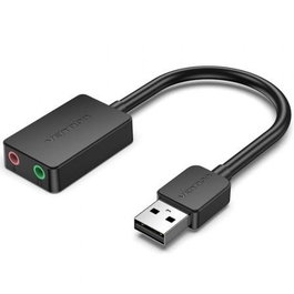Vention CDYB0 Tarjeta de Sonido Externa 2.1 Canales USB Negro